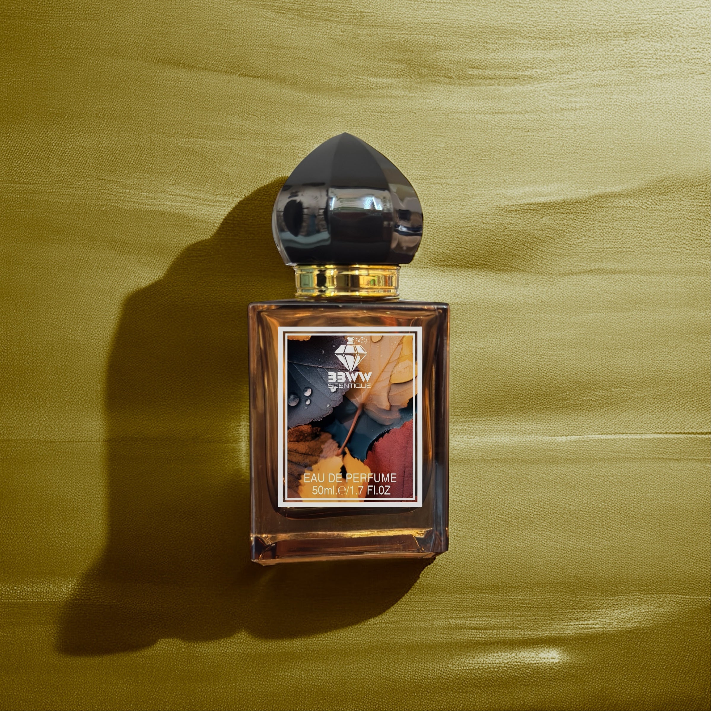 BBWW SCENTIQUE LV Ombre Nomade fragrance eau de perfume bottle on gold background